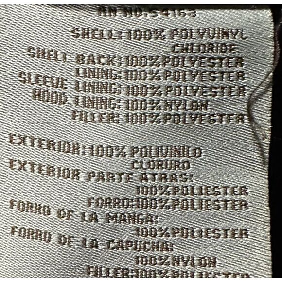 Levis Jacket Mens Medium Dark Brown Faux Leather Stowaway Hood - Picture 10 of 10